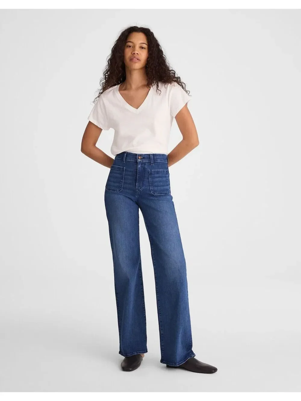 NWT Madewell The Petite Emmy Wide-Leg Jean - Size 24 Petite - MSRP $148 - Picture 5 of 5